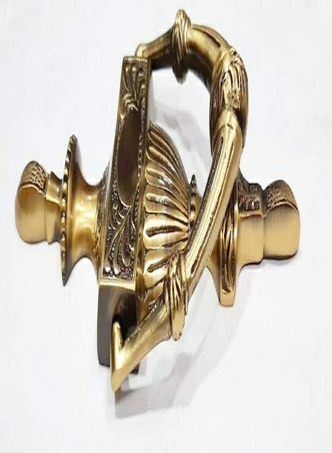 BRASS INDIA براس إنديا - مطرقة باب عتيقة فاخرة من النحاس الأصفر 7 بوصات × 4 بوصات | مصنوعة بالكامل من النحاس الأصفر | رقم الموديل: 961 | - Image 4